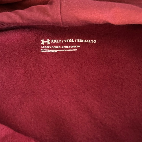 New Mens Under Armour Hoodie Size XXLT - Picture 2 of 7